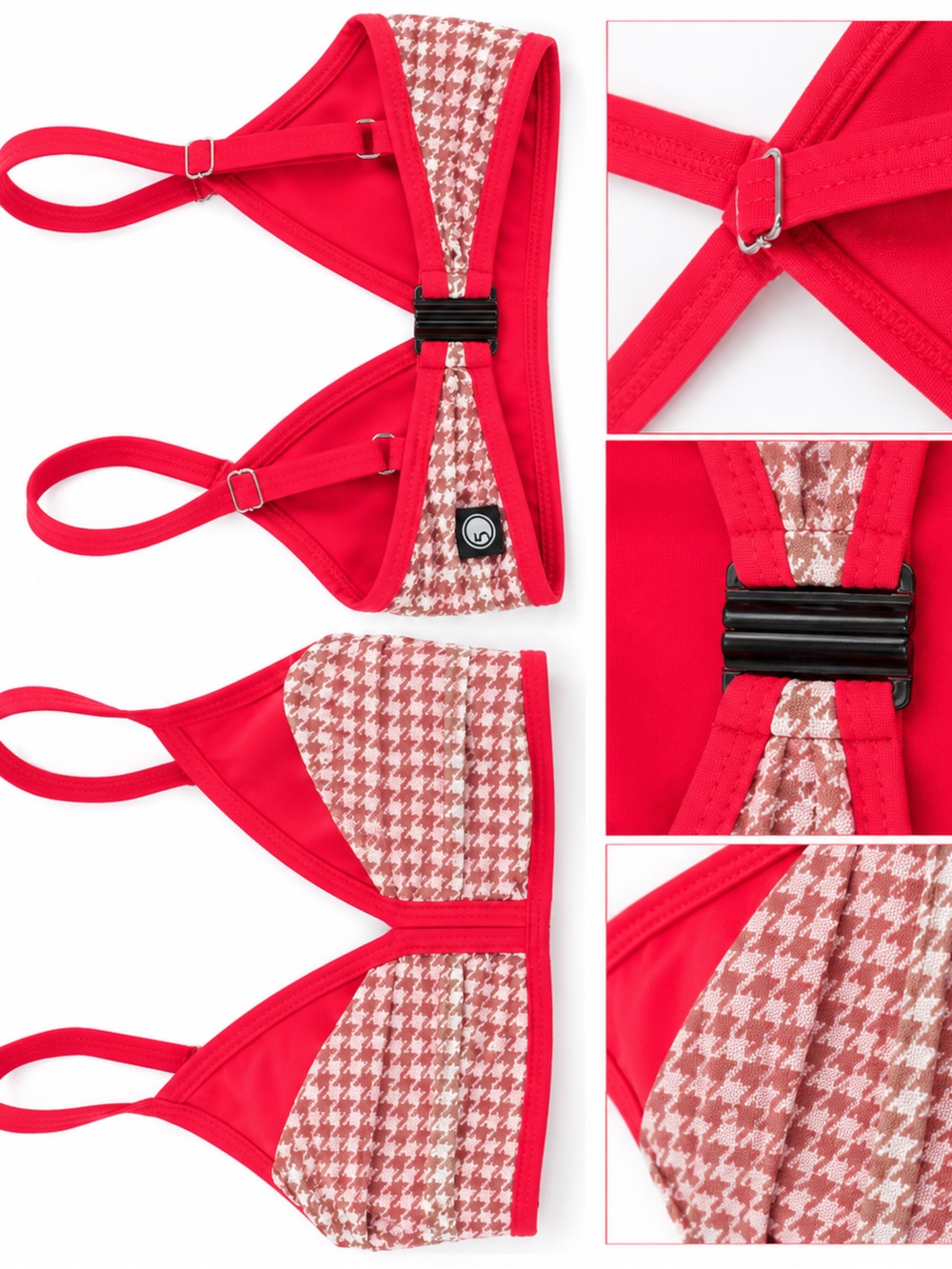 Five Dancewear Red Houndstooth Tank Top for Kids